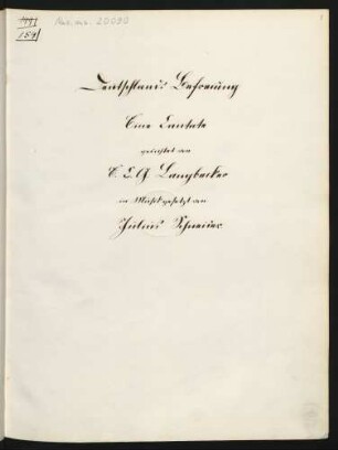 Deutschlands Befreiung; V (6), Coro (2), orch