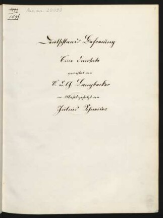 Deutschlands Befreiung; V (6), Coro (2), orch