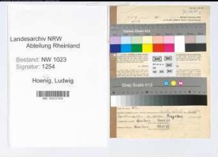 Entnazifizierung Ludwig Hoeing , geb. 25.08.1896 (Lehrer)