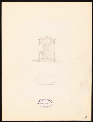 Kirche: Grundriss, Schnitt