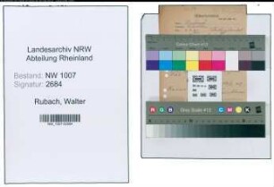 Entnazifizierung Walter Rubach , geb. 02.05.1920 (Student)