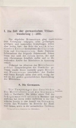 I. Die Zeit der germanischen Völkerwanderung (-568)