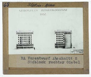 Berlin, Bauprojekt Stalinallee (heute Karl-Marx-Allee)