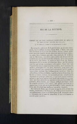 Ile de la Reunion.