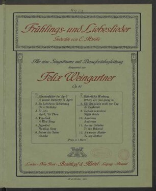 Nr. 8: Ein Stündlein wohl vor Tag