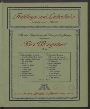 Nr. 8: Ein Stündlein wohl vor Tag
