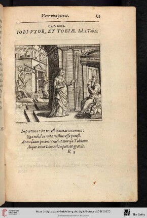Cap. XXIX. Iobi vxor, et Tobiae