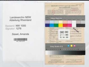 Entnazifizierung Amanda Sissel, geb. 10.06.1900 (Verw.Gehilfin)