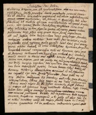 Brief von Johann Daniel Doläus an Johann Dolaeus