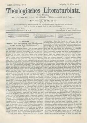 121-123 A. Harnacks ʺMission und Ausbreitung des Christentums in den ersten drei Jahrhundertenʺ