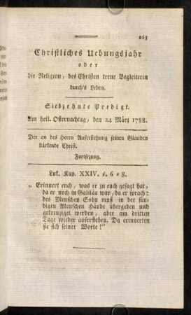 263-278, Siebzehnte Predigt