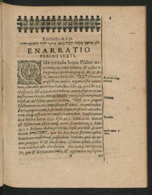 Enarratio Psalmi Sexti.