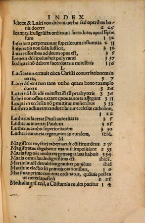 Sacri Sacerdotii Defensio Contra Lutherum : Cum tabula et repertorio tractatorum