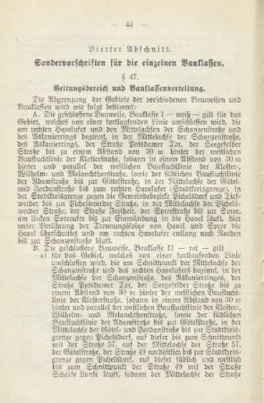 Vierter Abschnitt. § 47-54