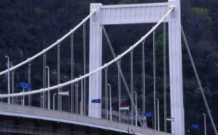 Budapest - Elisabethbrücke : Die Elisabethbrücke. Aufgenommen in Budapest 2001
