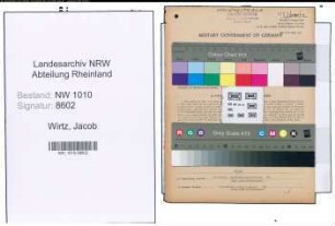Entnazifizierung Jacob Wirtz , geb. 26.02.1875 (Faerbereibesitzer)
