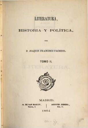 Literatura, historia y política. 2