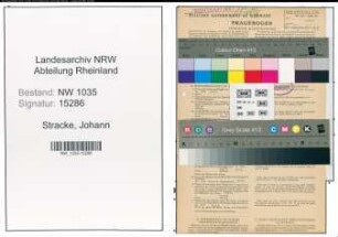 Entnazifizierung Johann Stracke , geb. 23.09.1901 (Angestellter)