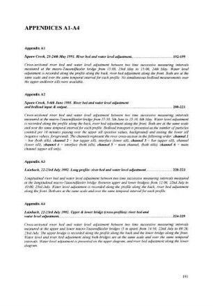 Appendices A1 - A4