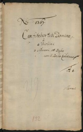Confitebor; V (3), vl (2), bc; A-Dur
