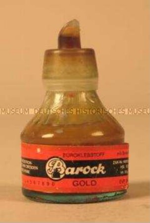 Flasche Büroklebstoff "Barock" mit Streichklappe