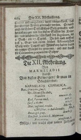 Die XII. Abtheilung.