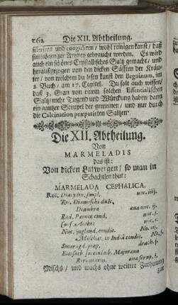 Die XII. Abtheilung.
