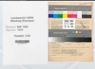 Entnazifizierung Carl Kaulertz, geb. 03.06.1890 (Angestellter)