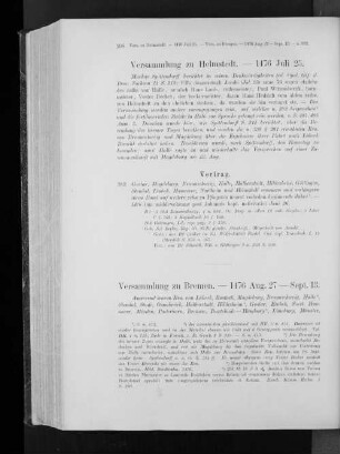 Versammlung zu Helmstedt. - 1476 Juli 25.