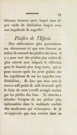 Plaisirs de l'Esprit