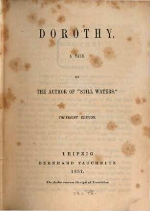 Dorothy : a tale