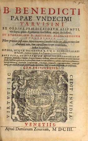 In Evangelium D. Matthaei absolutissima commentaria