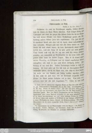 Schleiermacher an Gaß. Berlin, d. 23. Oct. 1811.