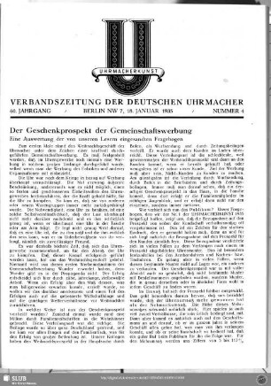 Der Geschenkprospekt der Gemeinschaftswerbung