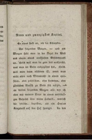 Neun und zwanzigstes Kapitel