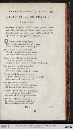 Canto vigesimo quarto