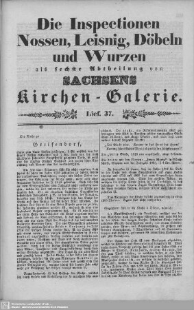 Greifendorf, Pappendorf : 37. Lieferung