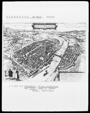 Frankfurt, alter Stadtplan