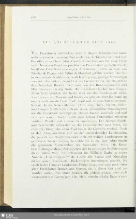 XII. Architektur Seit 1866