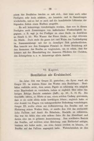 VI. Bonifatius als Erzbischof