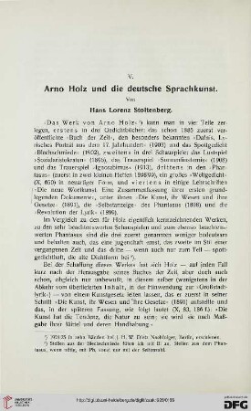 20: Arno Holz und die deutsche Sprachkunst