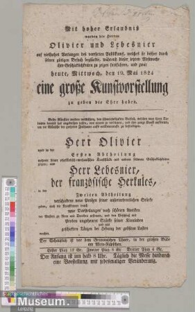 Eine große Kunstvorstellung