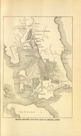 Sketch showing the tuff area of Central Luzón