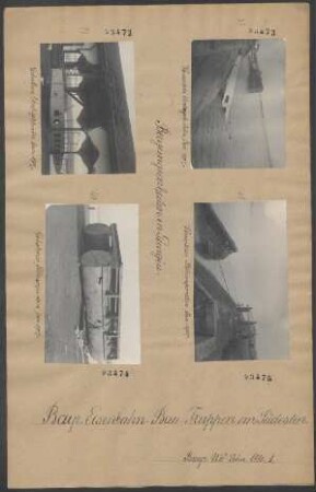 Bergungsarbeiten im Hafen von Giurgiu, Januar - Februar, Juni 1917: Gehobene Anlegebrücke