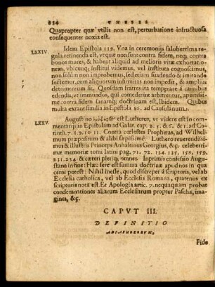 Caput III. Definitio Adiaphororum.