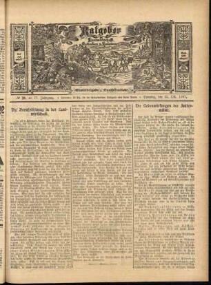 Ausgabe vom Sonntag, den 13. Oktober 1907.