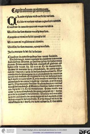 Hic subiungit autor regulam de clavibus tres voces habentibus, dicens quod quelibet ipsarum sex habet mutuationes...