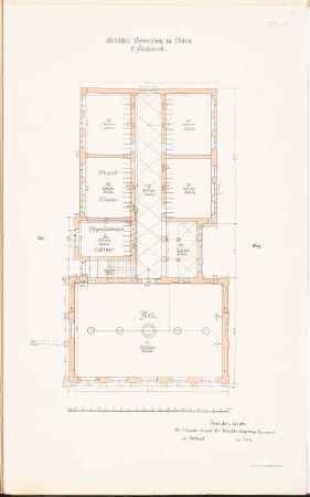 Stiftisches Gymnasium, Düren: Grundriss 2.OG