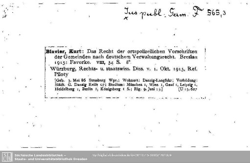 Jus publicum Germaniae F 0565,3