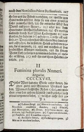 II Feminina pluralis Numeri.